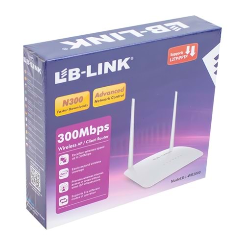 LB-LİNK B1-WR2000 300 MBPS 2 ANTENLİ WİRELESS N ROUTER